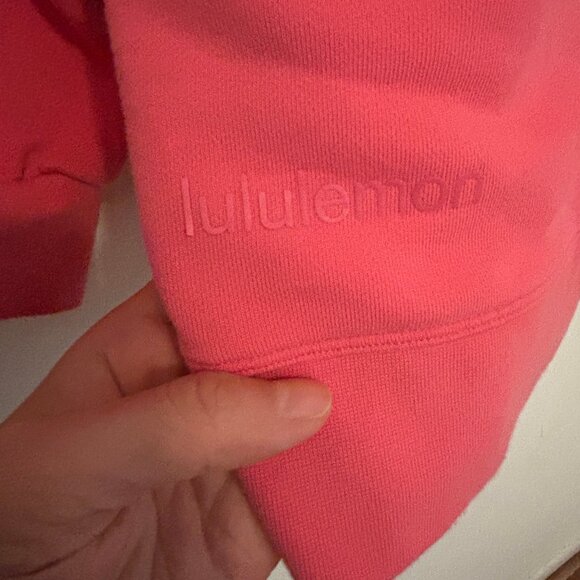 Lululemon Perfectly Oversized Crew Sweatshirt Rose Pink VGUC Athleisure - Picture 6 of 8